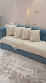 طقم ركنه 3 كنبه مكرميه اوبن اند